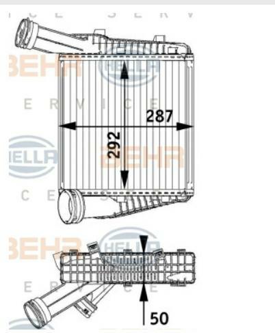 Articolo BCBTX - INTERCOOLER DX VW TOURAREG / AUDI Q7