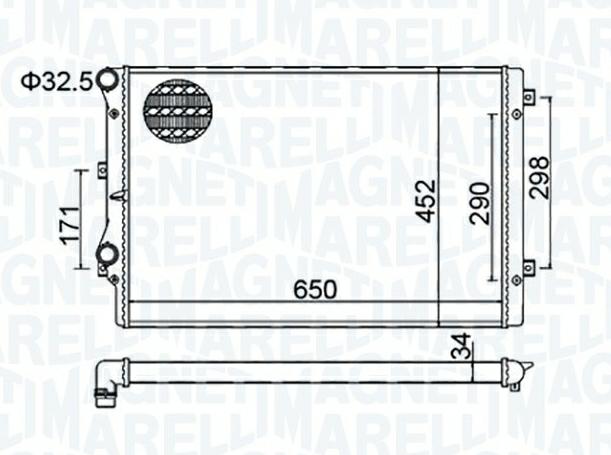 Articolo HPQ3Q - RADIATORE VW GOLF V (1K1) 1.9 TDI