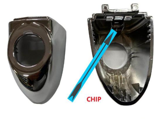 Articolo QGMNK - MOSTRINA MANIGLIA CROM A/SX S/CHIAVE FIAT 500 X 10/14>