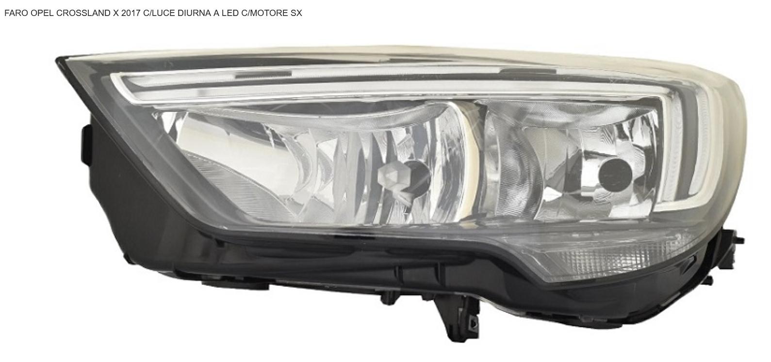 Articolo 01YZV - FARO SX C/DRL LED C/MOTOR ELET OPEL CROSSLAND X 01/17>