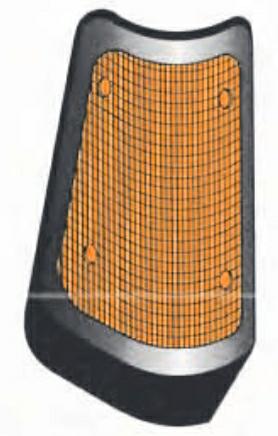 Articolo 07W50 - GR OTTICO A/DX ARANCIO FORD TRANSIT 84-86