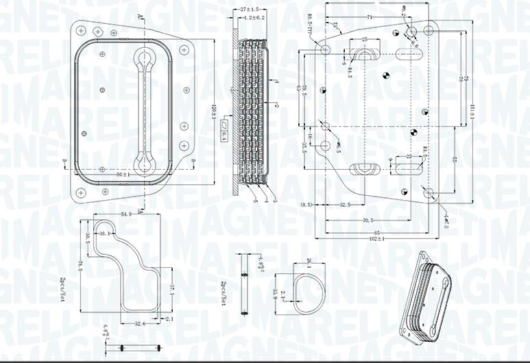Articolo 1SVKX - RADIATORE OLIO - OLIO MOTORE FIAT 500L 1.3 MJE