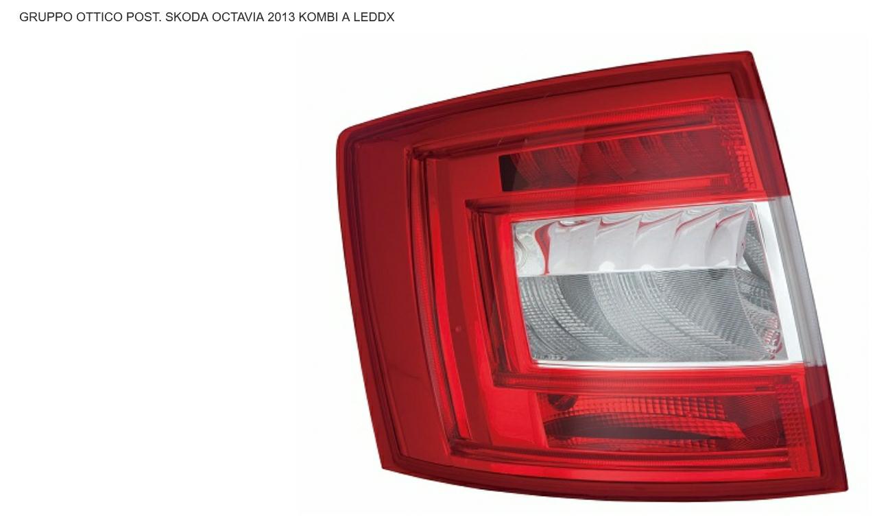Articolo 1V0W0 - GR OTTICO P/DX A LED SKODA OCTAVIA SW  03/13>KOMBI