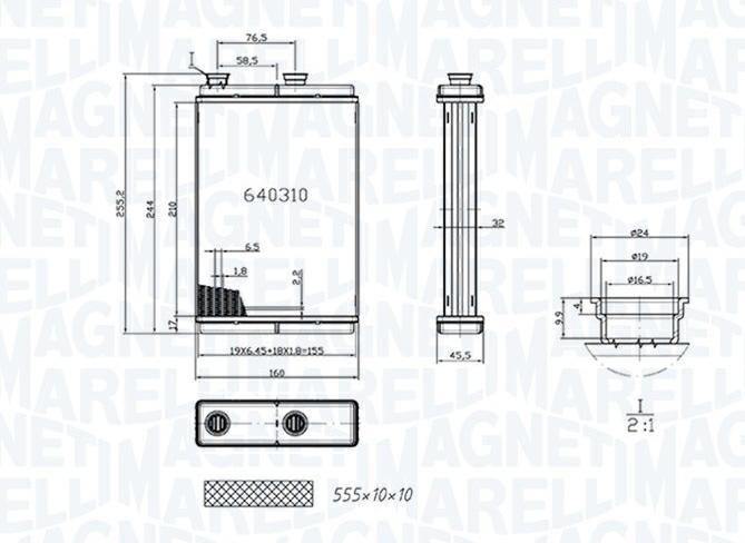 Articolo 26T9G - RADIATOREE RISCALDAMENTO FIAT-LANCIA-