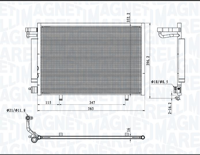 Articolo 2KDRF - CONDENSATORE  ARIA CONDIZIONATA FORD FIESTA