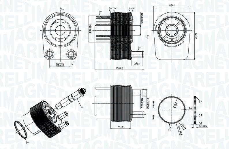 Articolo 2PYYX - RADIATORE OLIO - OLIO MOTORE CHRYSLER 300C (LX
