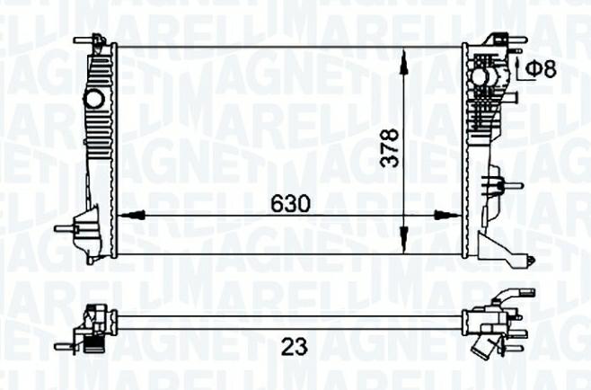 Articolo 3P2DG - RADIATORE RENAULT MEGANE III  (BZ0/1)