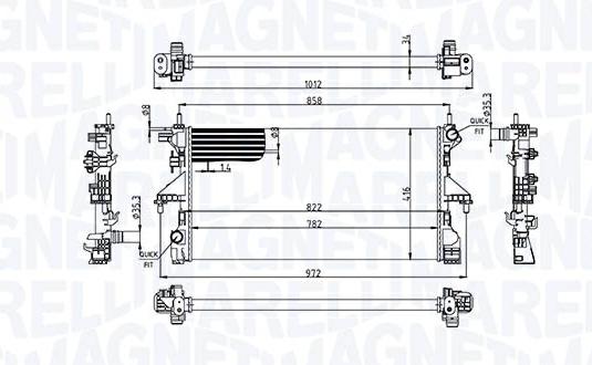 Articolo 3ZHCM - RADIATORE FIAT DUCATO 250, 290 150D