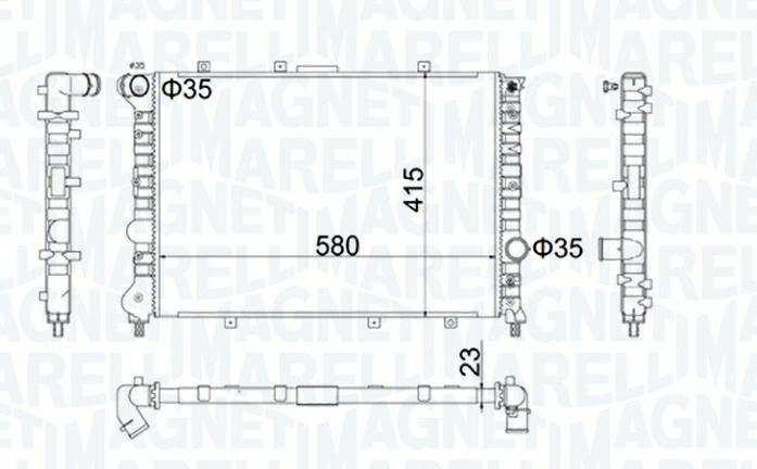 Articolo 4VMX9 - RADIATORE ALFA ROMEO 156 SPORTWAGON (932