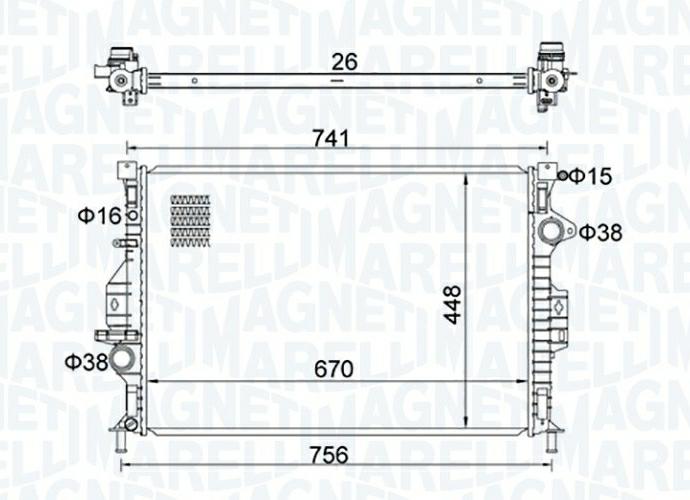 Articolo 5128F - RADIATORE FORD GALAXY (WA6) 2.0 TDCI