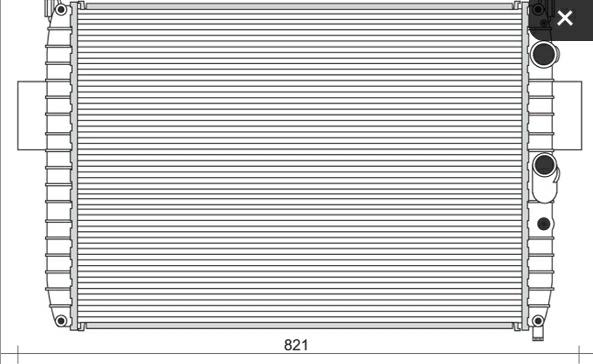 Articolo 587C7 - RADIATORE IVECO DAILY II RIBALTABILE 49-1