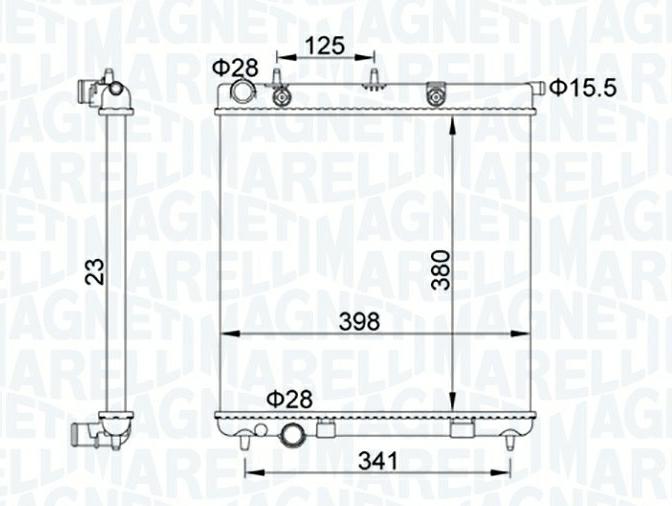 Articolo 6H1ZT - RADIATORE CITROÃN C3 I (FC, FN) 1.4 HDI