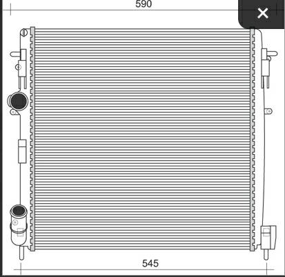 Articolo 6QCSW - RADIATORE RENAULT KANGOO (KC0/1)