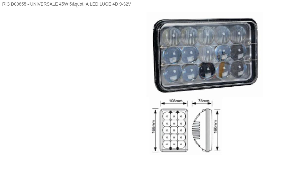 Articolo 6TRD1 - FEND DX-SX UNIVERSALE 45W 5