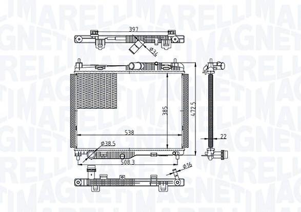 Articolo 6XN00 - RADIATORE FORD FIESTA 1.0 EBOOST