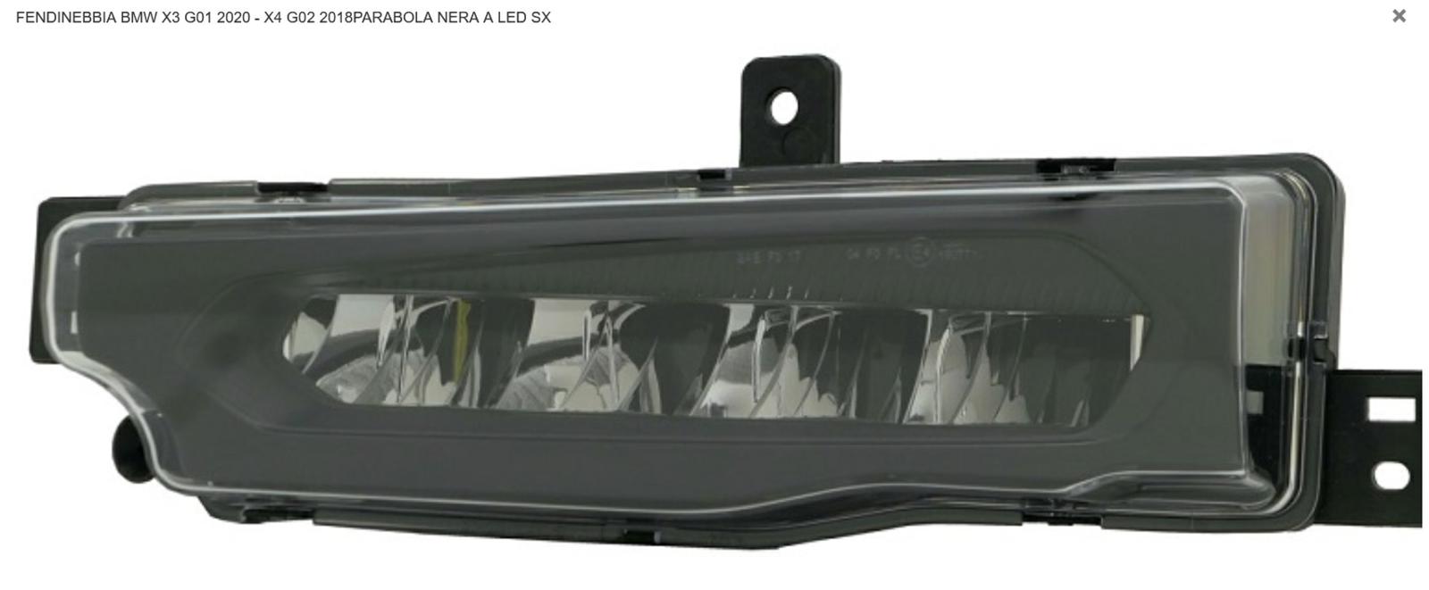 Articolo 7QK92 - FEND SX A LED BMW X3 G01 01/18>/BMW X4 G02 04/18> P NERA