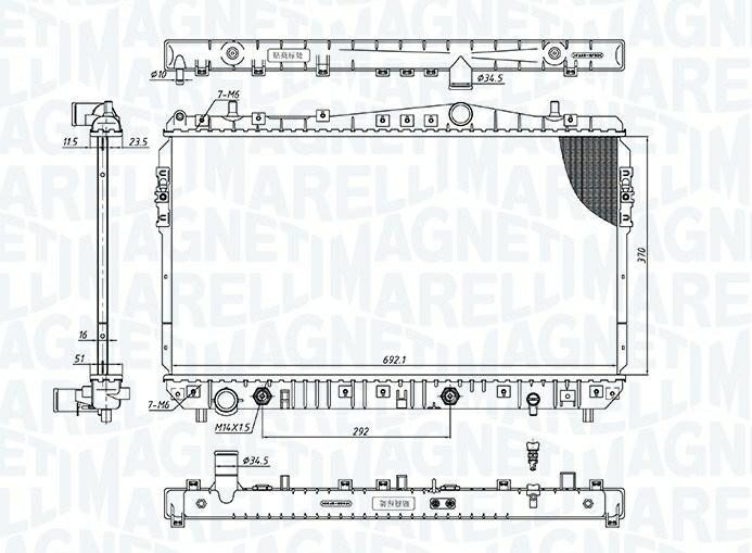 Articolo 7QQF4 - RADIATORE DAEWOO LACETTI (J200)