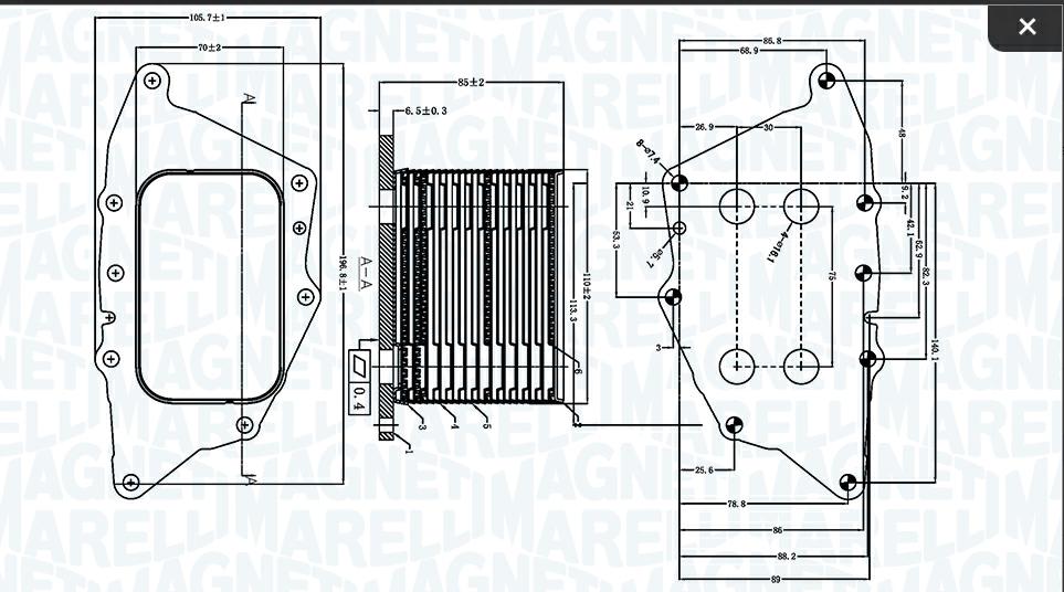 Articolo 8K7FK - RADIATORE OLIO - OLIO MOTORE BMW 2 (F46) 218 D