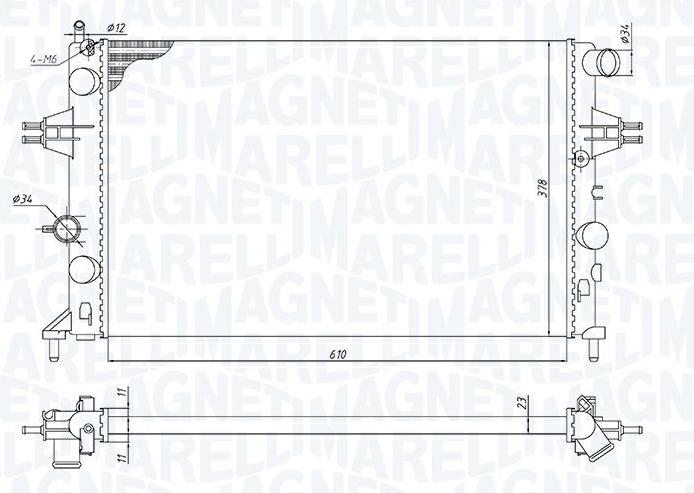Articolo 8TY3Y - RADIATORE OPEL MERIVA A (X03) 1.7 CDTI (