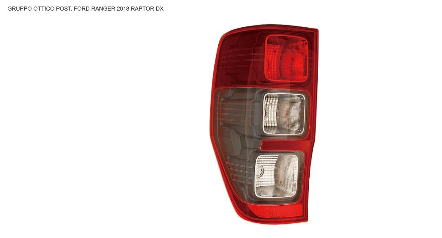 Articolo 8YFYQ - GR OTTICO P/DX BIANCO-ROSSO FORD RANGER 01/15> VERSIONE RAPTOR