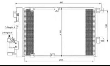 Articolo 98DHG - CONDENSATORE OPEL ASTRA G 2.0 - ZAFIRA -