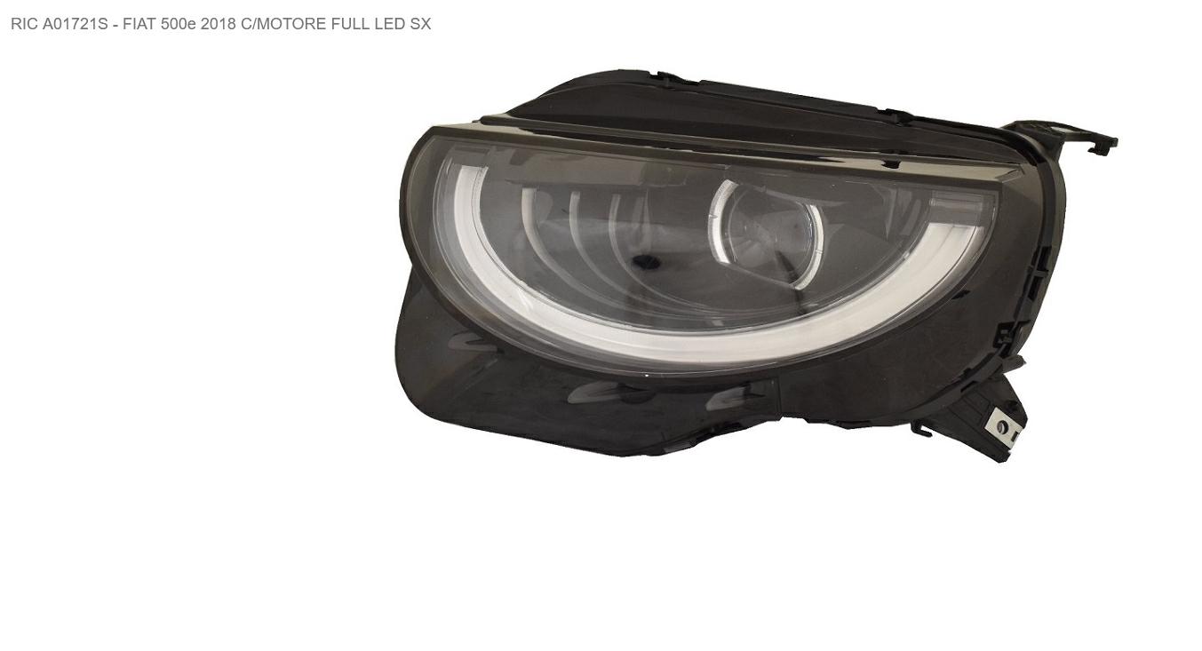 Articolo 9CZG4 - FARO SX C/MOTOR ELETT FULL LED FIAT 500e 10/20> VETRO BRUNITO