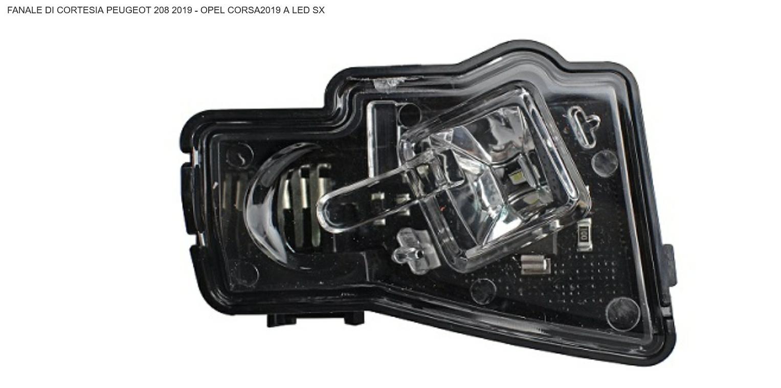 Articolo B0QCP - FANALE DI CORTESIA LED SX A OPEL CORSA F 01/20> PEU 2008 01/19>