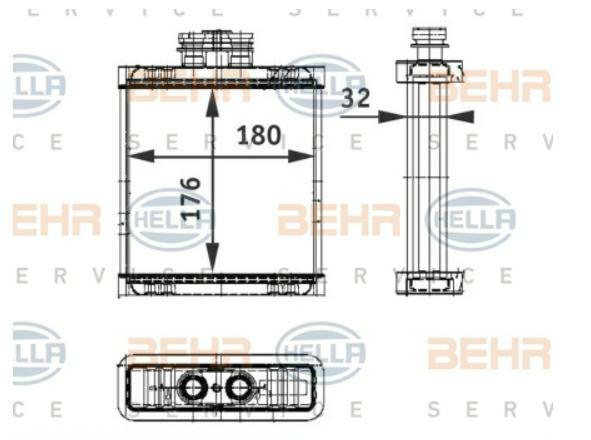 Articolo BB34C - RAD RISCALD VW POLO / SKODA FABIA