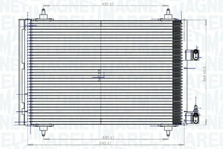 Articolo BMF2Z - CONDENSATORE CITROÃN C5 I (DC) - PEUGEOT -