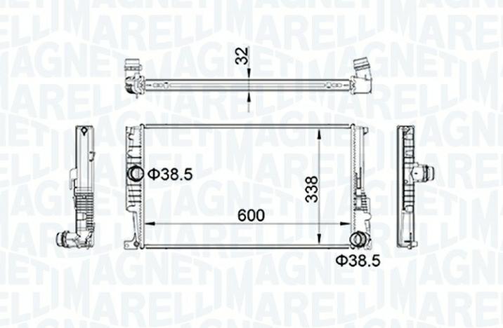 Articolo C58DT - RADIATORE BMW 3 (F30, F80) 320 D
