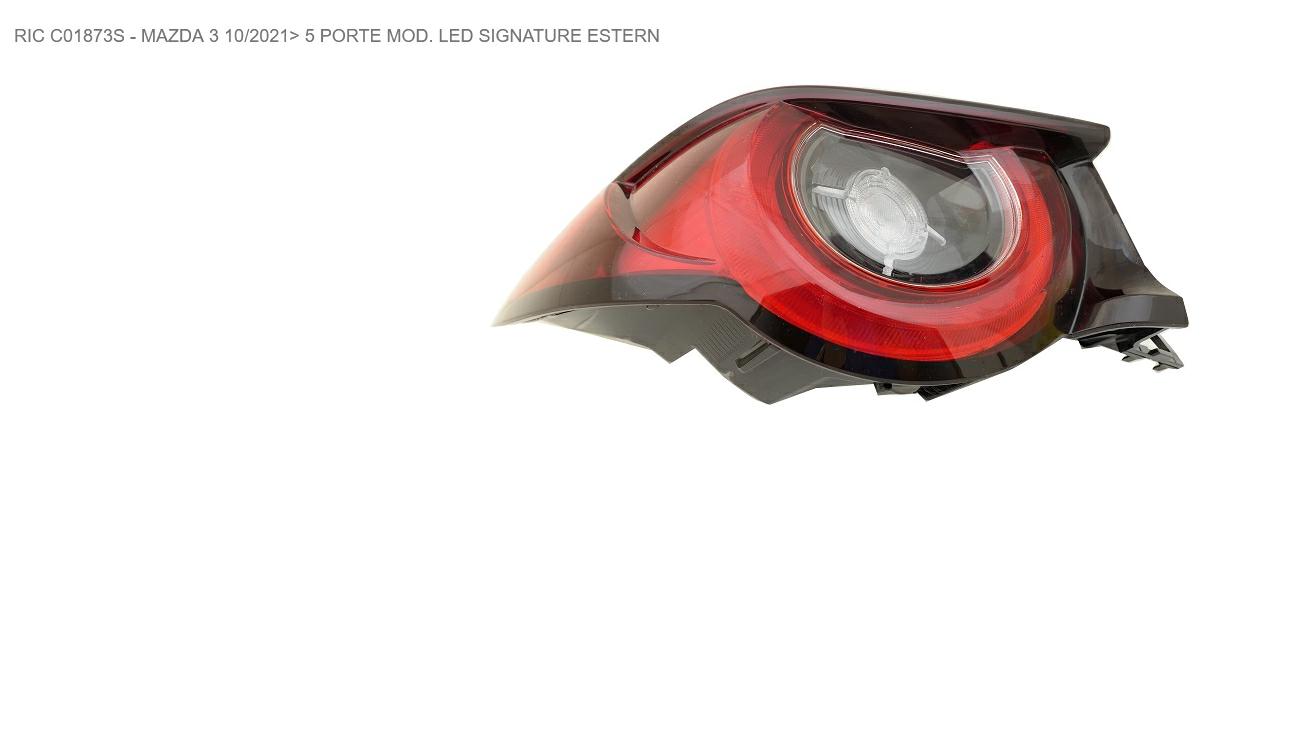 Articolo CDWK4 - FANALE P/SX EST A LED MAZDA 3 10/21> 5P VERSIONE LED SIGNATURE