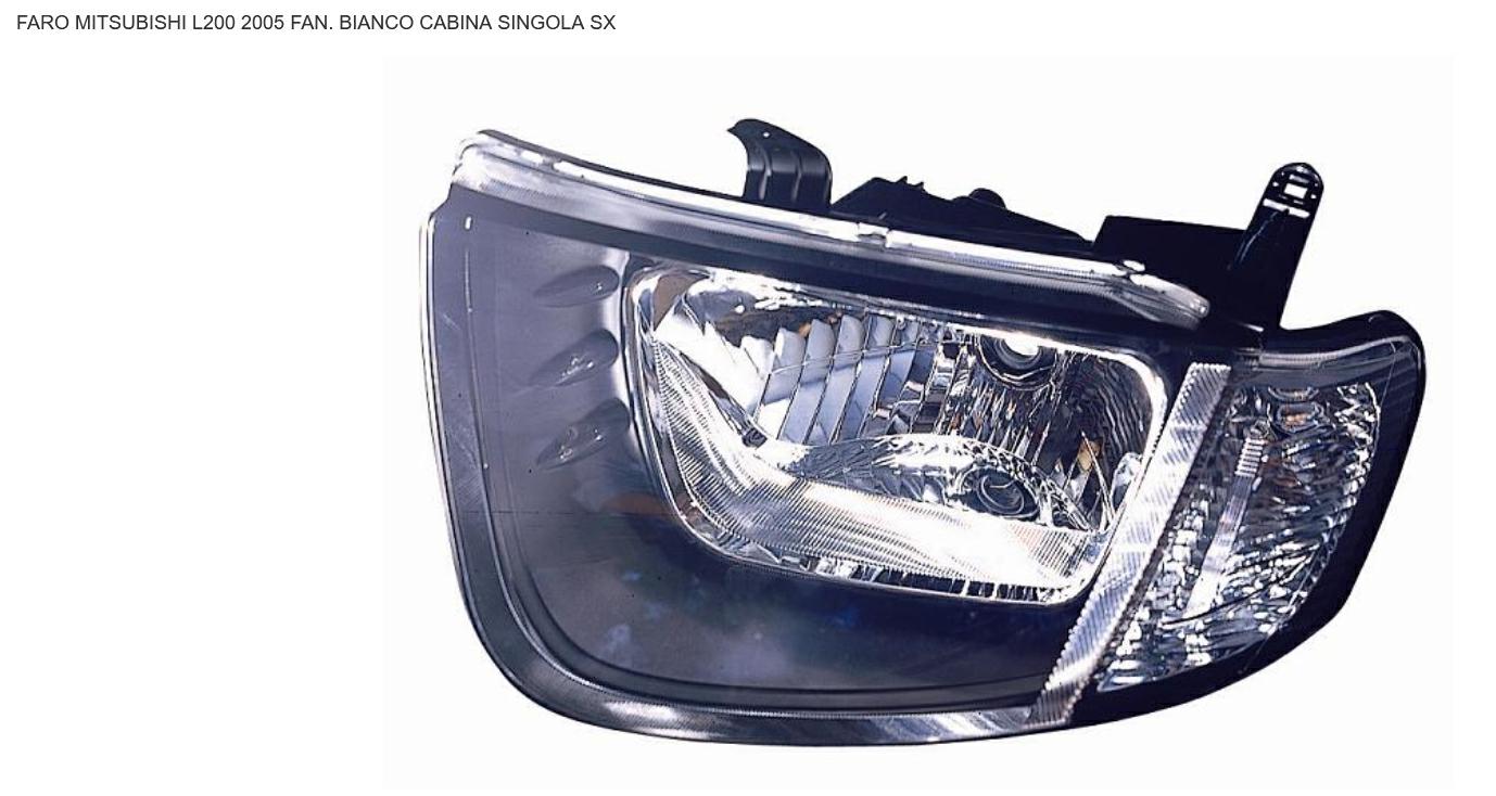 Articolo CQC02 - FARO SX H4 PRED REG EL MITSUB L200 02/05>02/10 CAB SING IND CH