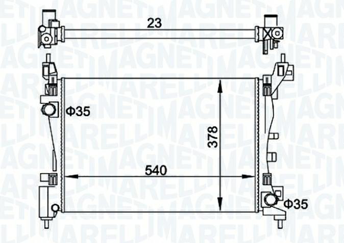Articolo CTB5V - RADIATORE FIAT GRANDE PUNTO (199) 1.2