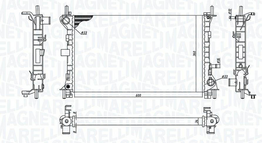 Articolo D0MZR - RADIATORE FORD FOCUS
