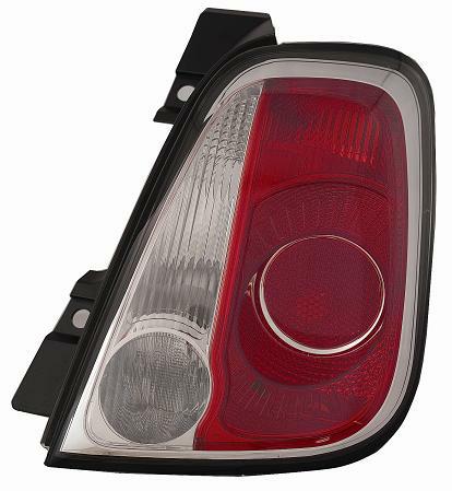 Articolo D2PT9 - GR OTT P/DX BIANCO-ROSSO BORDO NERO FIAT 500 09/10>CABRIO