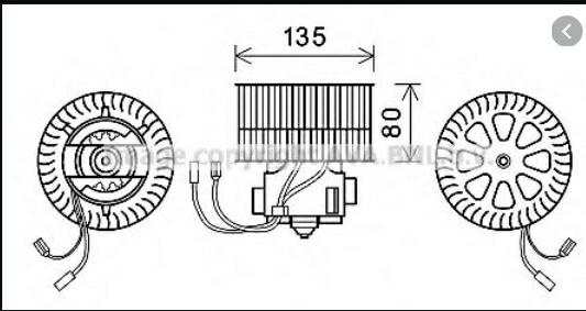 Articolo D67CN - VENTOLA ABITACOLO OPEL CORSA B (S93)