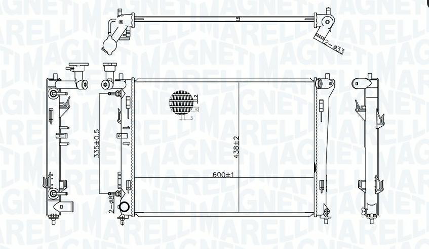 Articolo DH318 - RADIATORE KIA ELANTRA C'EED