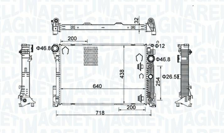 Articolo DX37Y - RADIATORE MERCEDES CLASSE C (W204)