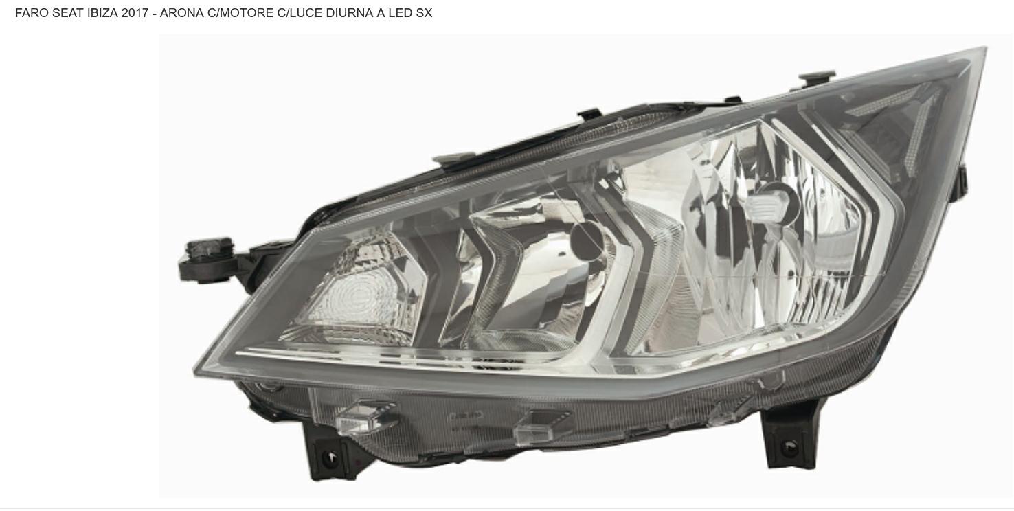 Articolo F5Q6B - FARO SX C/MOTOR ELETTRC/DRL A LED SEAT IBIZA 01/17>