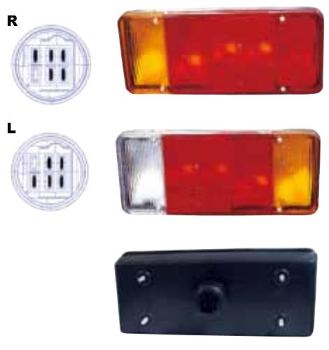 Articolo FPXB2 - FANALE P/DX IVECO DAILY 01/90>03/00 CASSONATO (ATTAC GRANDE)