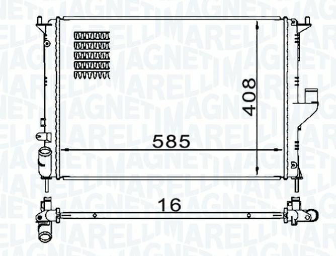 Articolo FWSGM - RADIATORE DACIA LOGAN-SANDERO 1.2 16V
