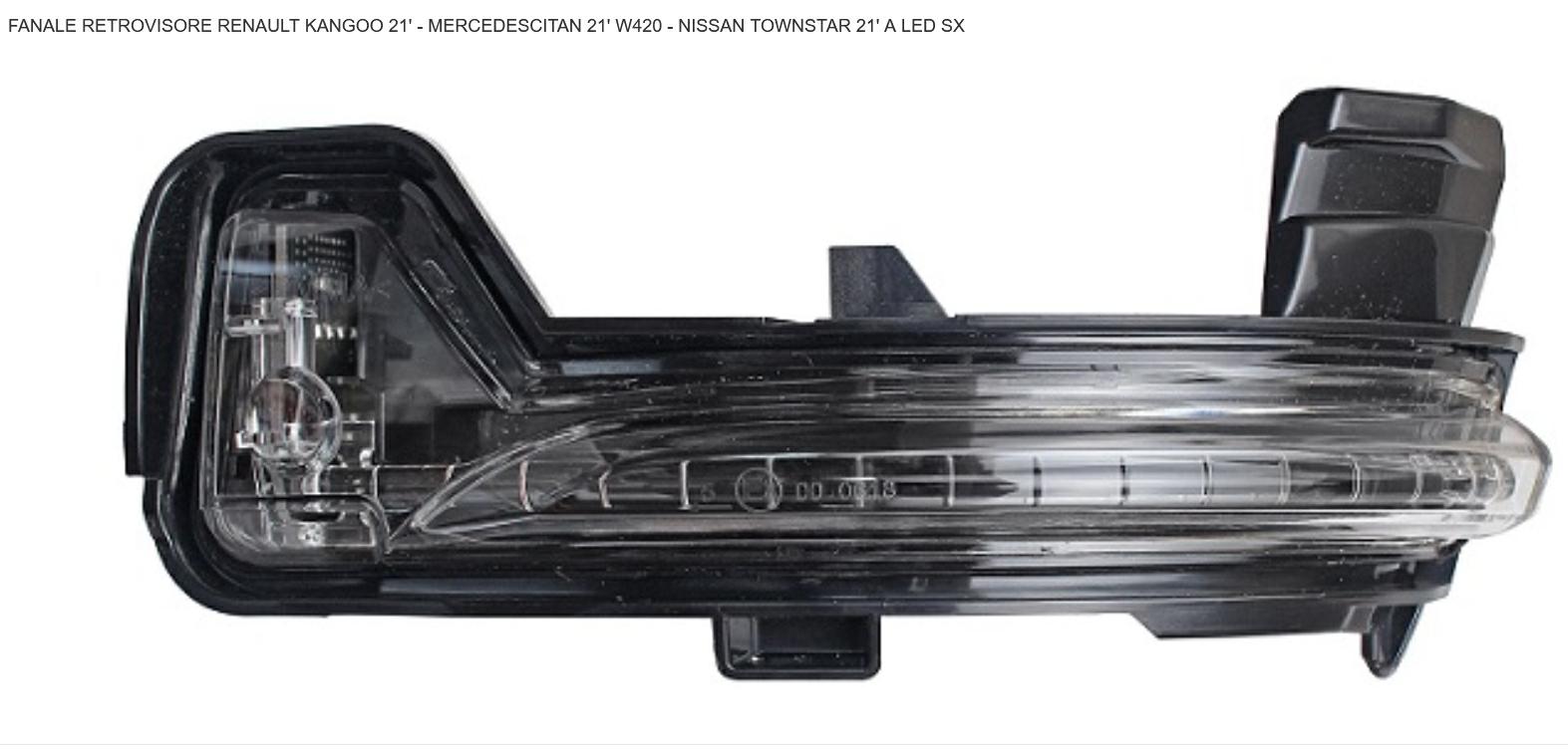 Articolo G0W4X - FANALE RETROV SX A LED REN KANGOO 01/21> NISS TOWNSTAR 01/21>