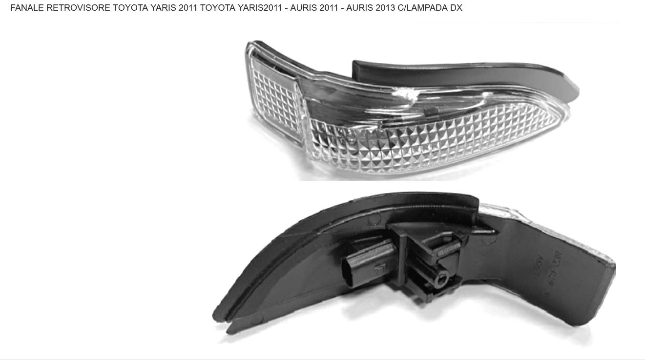 Articolo G3B4K - FANALE RETROVISORE DX C/LAMPADA TOYOTA YARIS 01/11>