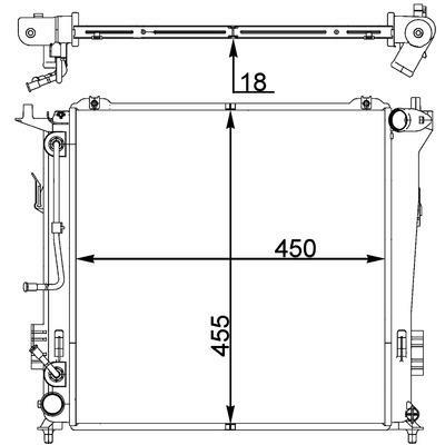 Articolo G48FB - RADIATORE DEL REFRIGERANTE  KIA CEED