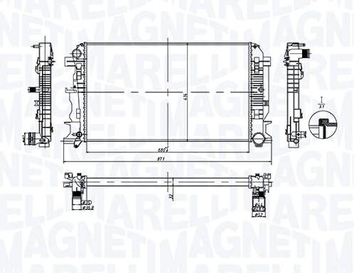 Articolo GFPDR - RADIATORE MERCEDES SPRINTER 316 CDI - VW -