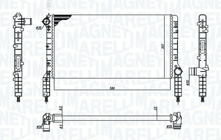 Articolo H3RB3 - RADIATORE FIAT DOBLO  (119, 223)