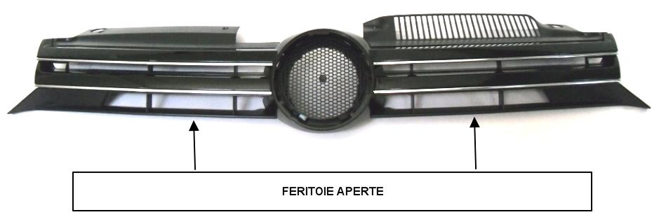 Articolo K68N2 - GRIGLIA C/MODAN CROM VW GOLF 6 01/09> (APERTA)