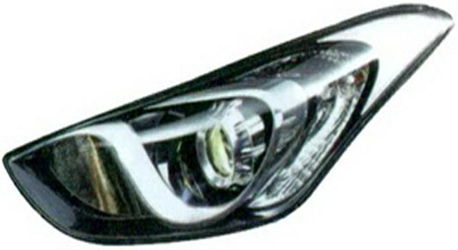Articolo M6PZK - FARO DX H7 C/MOTOR EL HYUNDAI I30 01/12> PARAB CROM