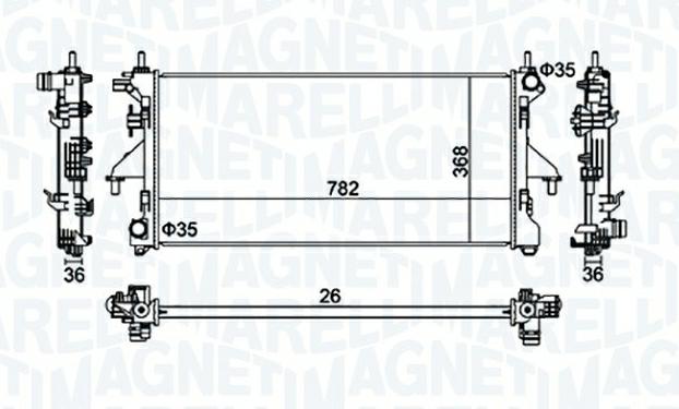 Articolo MW8Z7 - RADIATORE FIAT DUCATO 250290 130 MJT 2,3