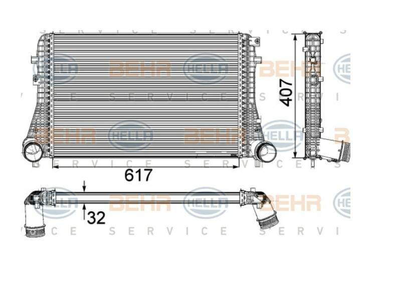 Articolo N4QWD - INTERCOOLER VW GOLF V, AUDI A3